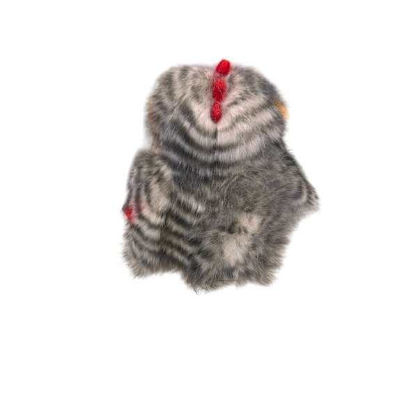Harbin Furry 9" Striped Plush Chicken - Picture 3 of 12